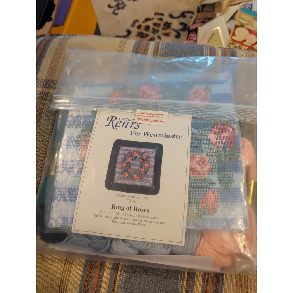 New Catherine Reurs Ring Of Roses Cross Stitch Or Needlepoint Charted Design Kit
